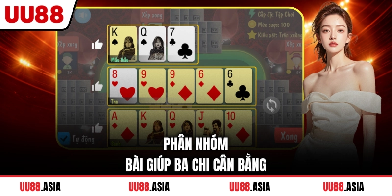 Phân nhóm bài giúp ba chi cân bằng