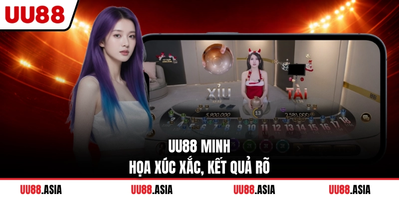 UU88 minh họa xúc xắc, kết quả rõ